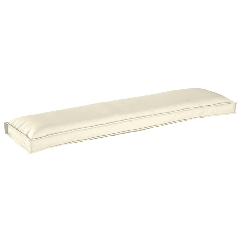 Pallet Cushion Set 2 pcs Cream 150 x 40 x 8 cm Oxford fabric